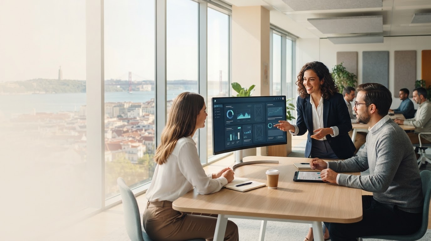 Instant Amrix Sys — painel de análise de dados financeiros com curva de crescimento